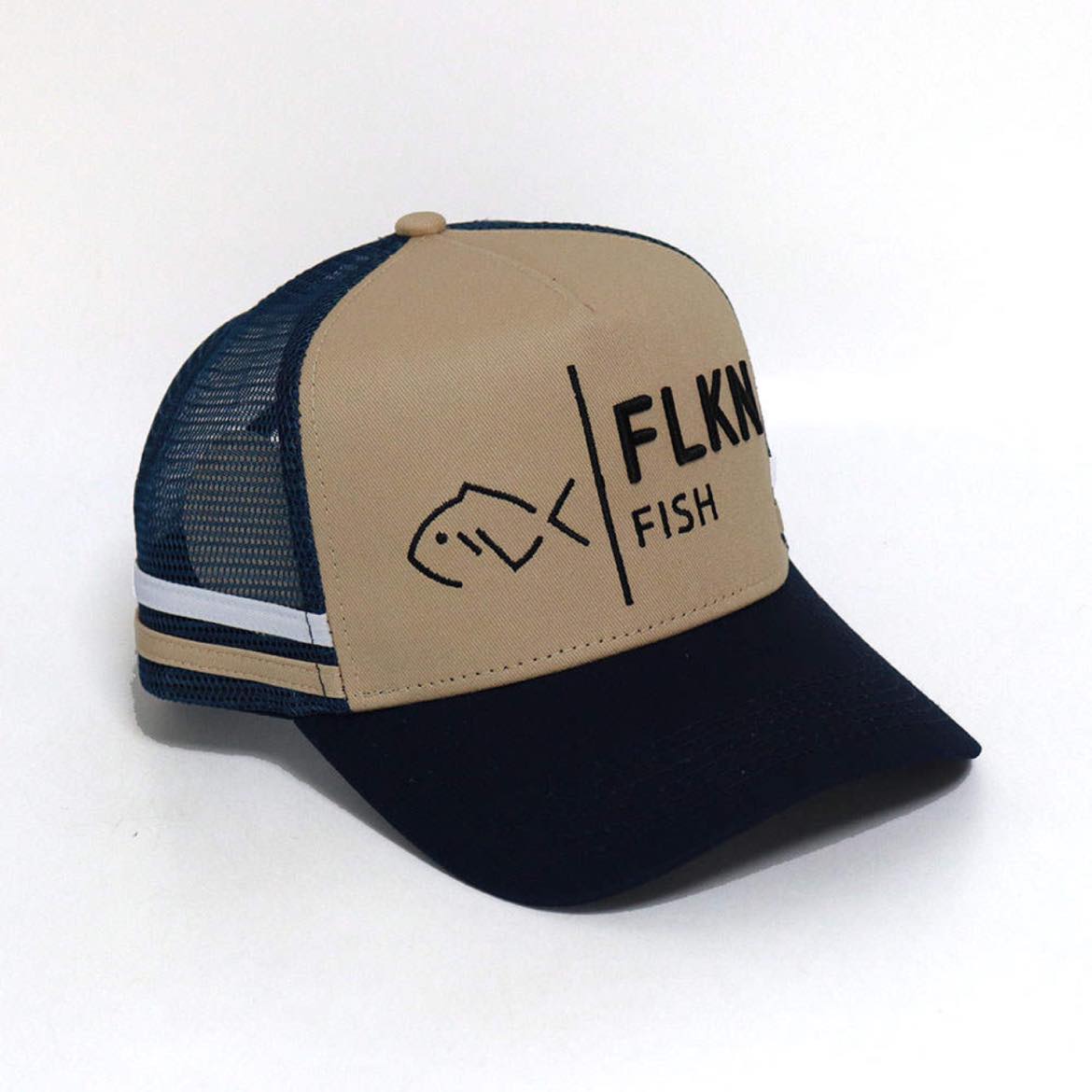 FLKN TRUCKERS CAP - NAVY/KHAKI