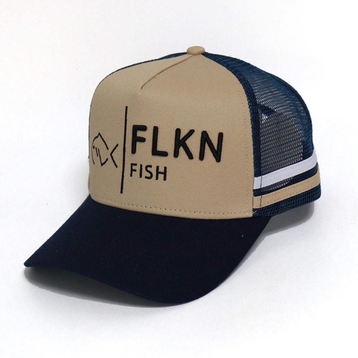 FLKN TRUCKERS CAP - NAVY/KHAKI