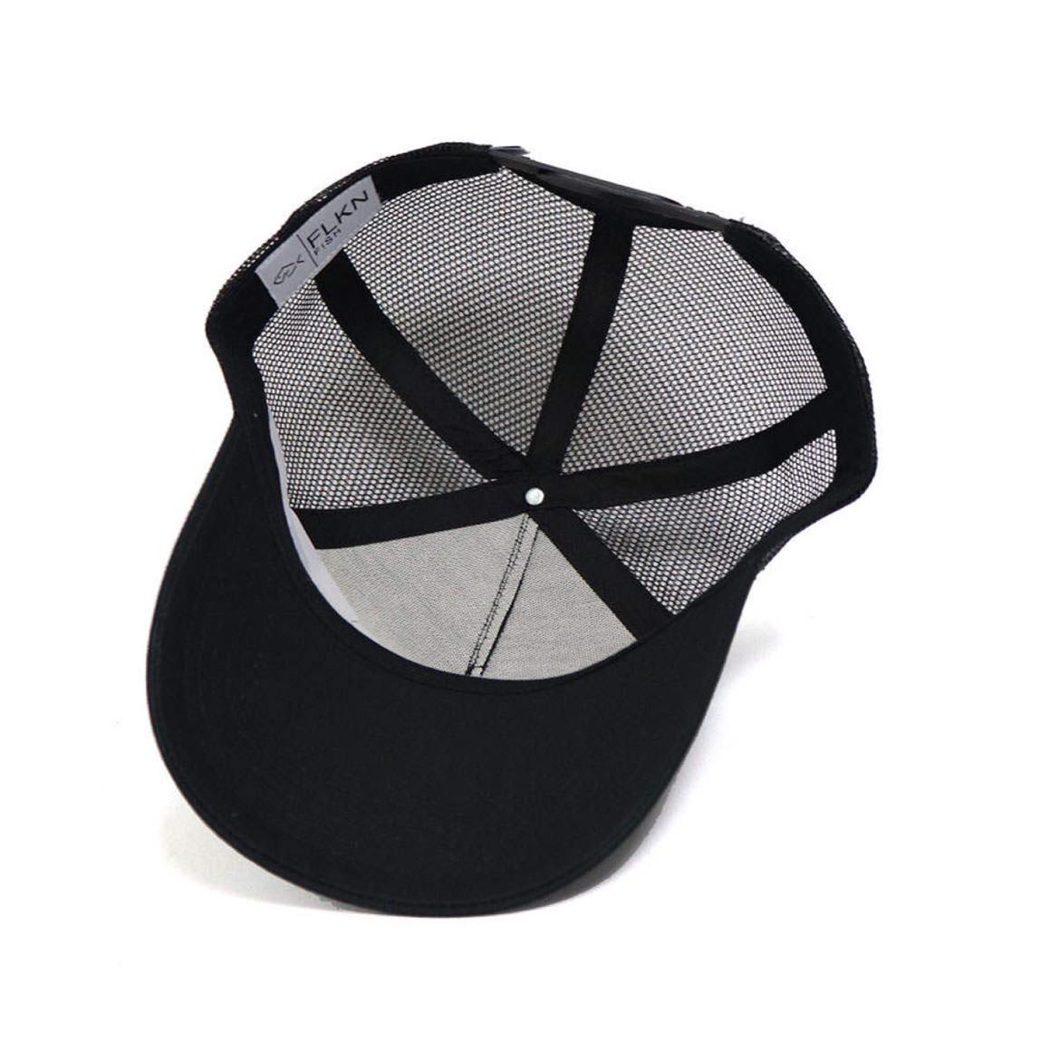 FLKN BLUE PATCH TRUCKERS CAP - BLACK