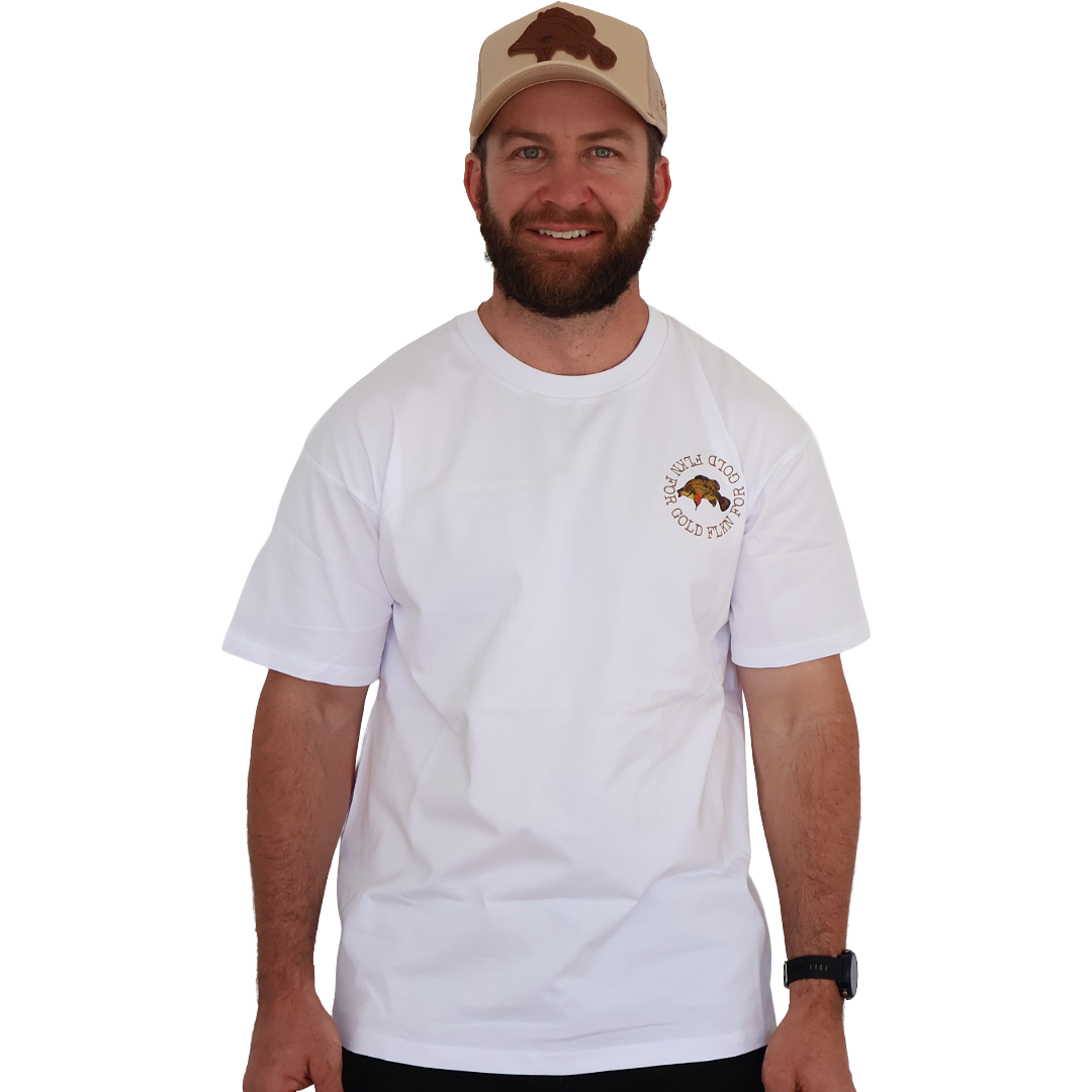 THE FLKN FOR GOLD TEE- WHITE