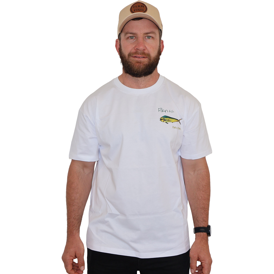 THE MAHI MAHI TEE- WHITE