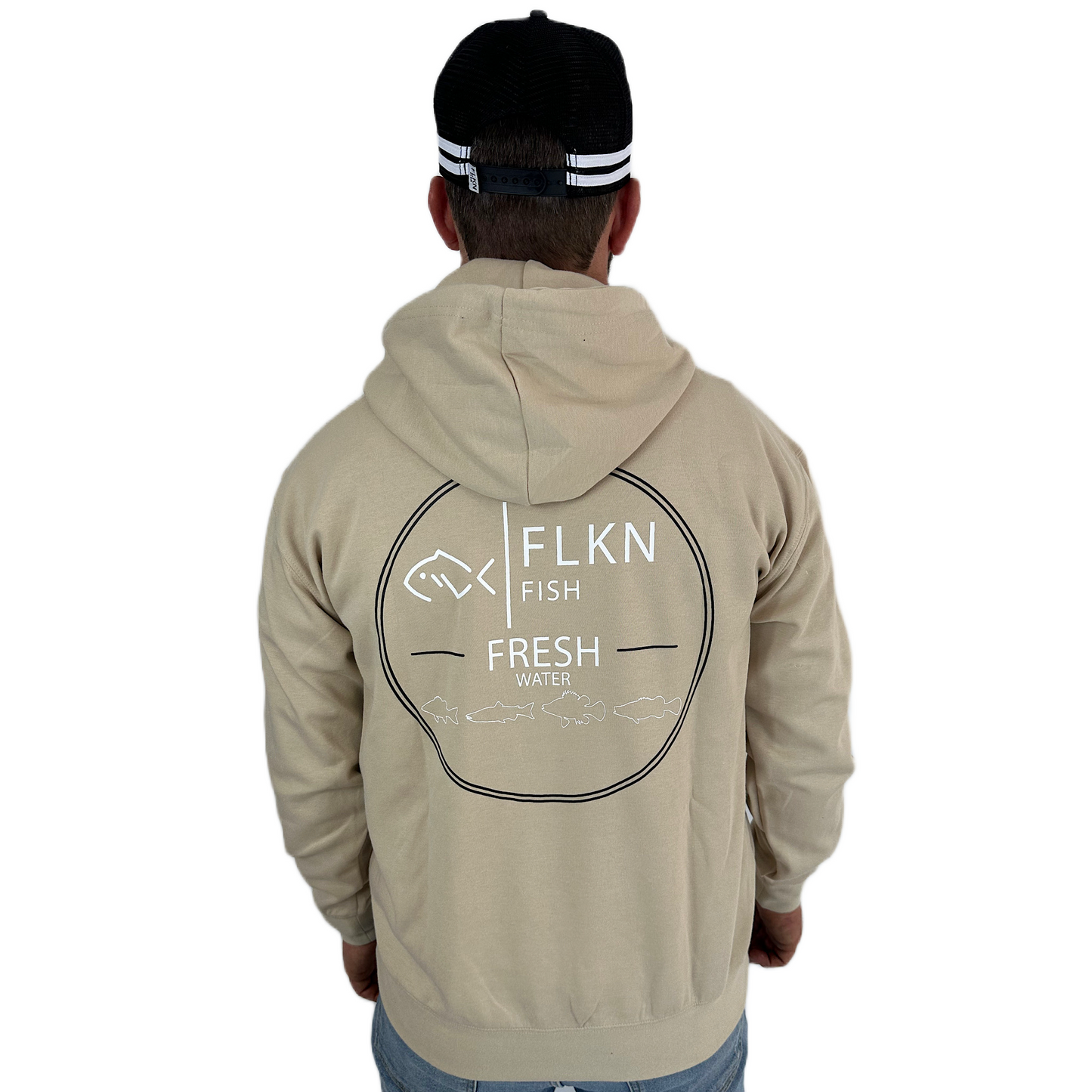 Fresh Fish Hoodie- Beige