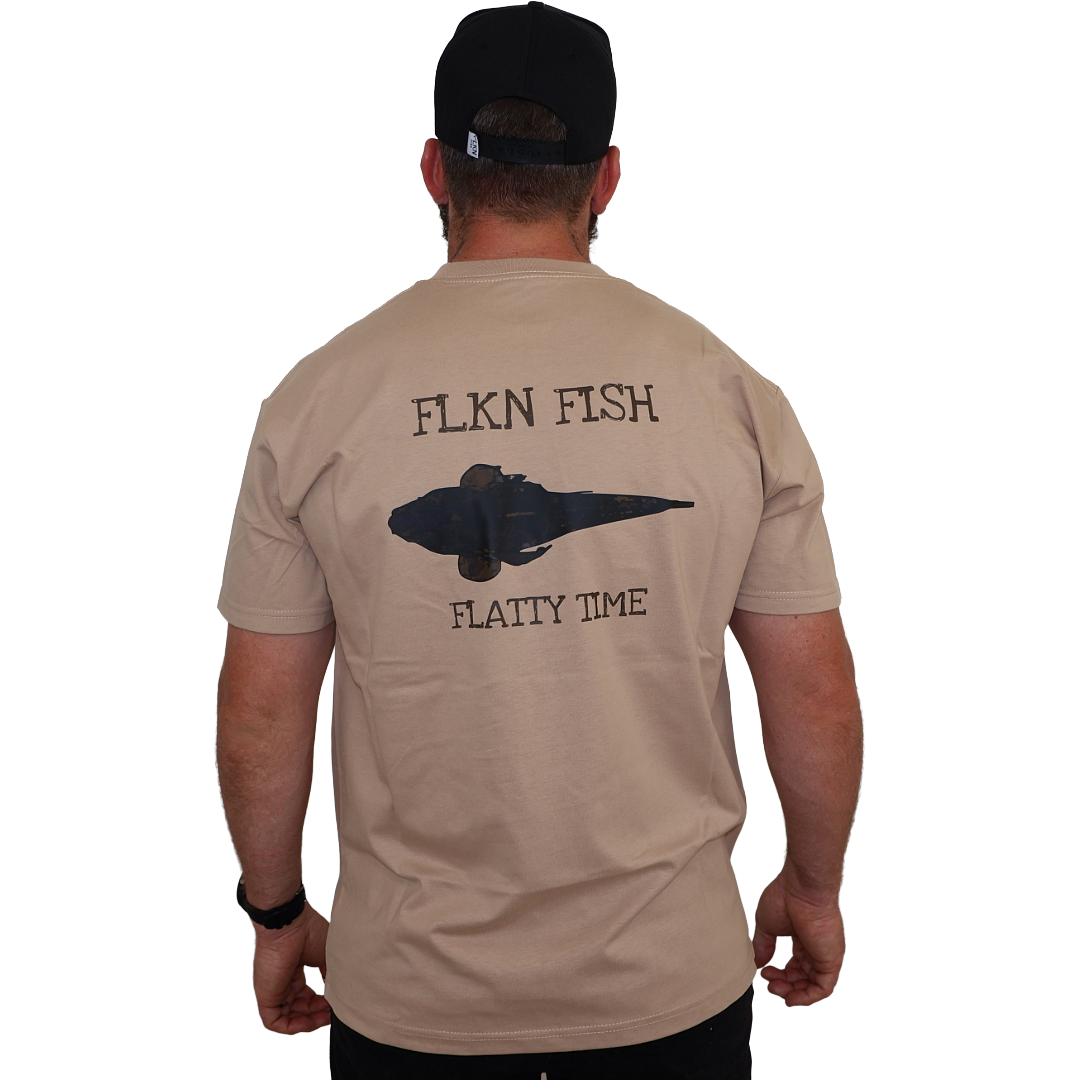 The Flatty Time Tee- Sand