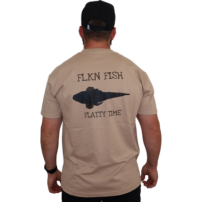 The Flatty Time Tee- Sand