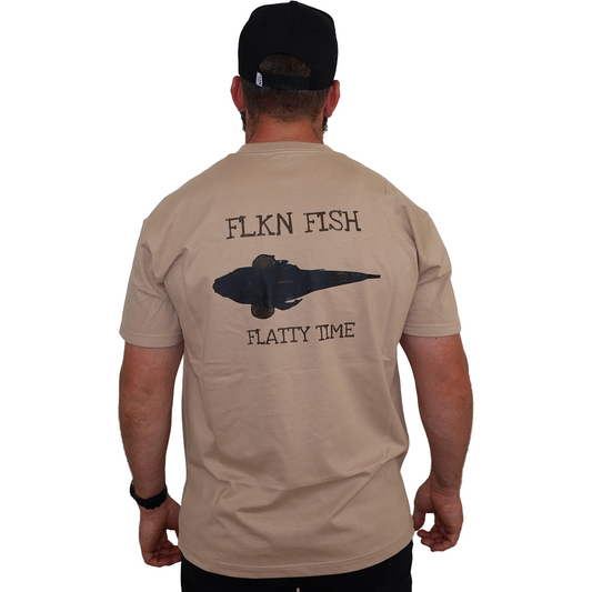 The Flatty Time Tee- Sand