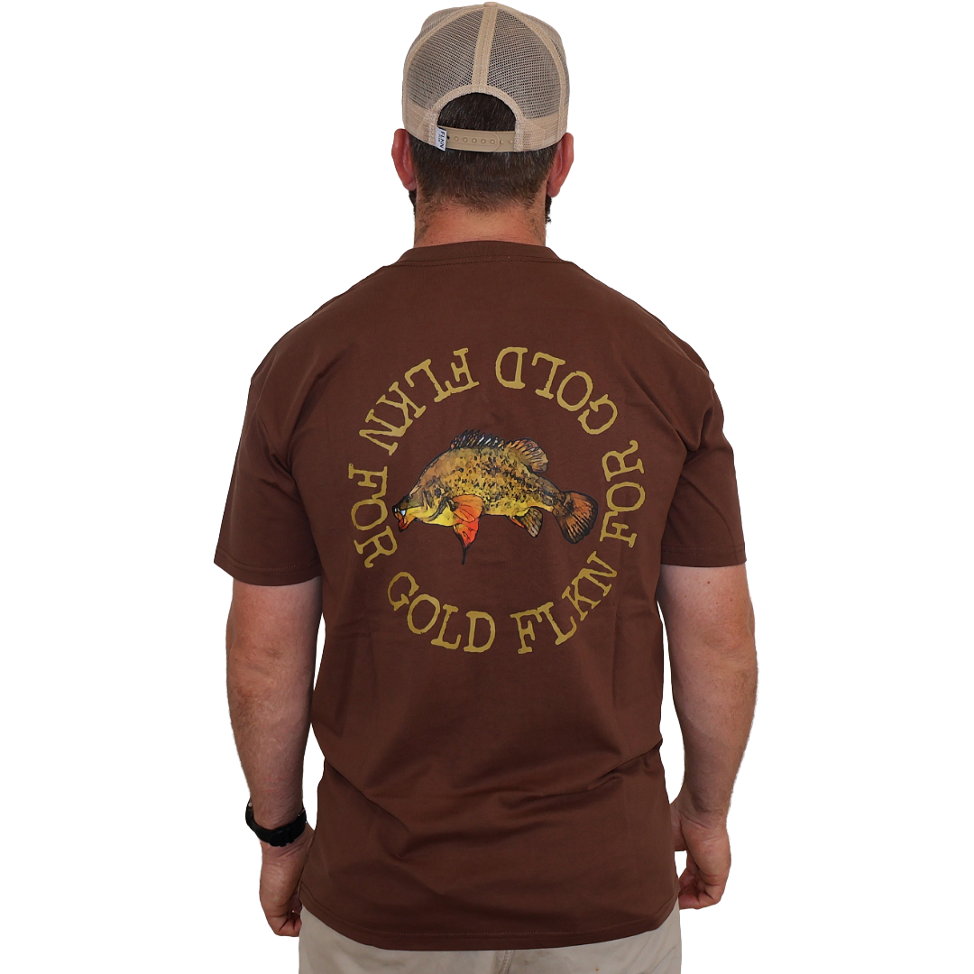 THE FLKN FOR GOLD TEE- BROWN