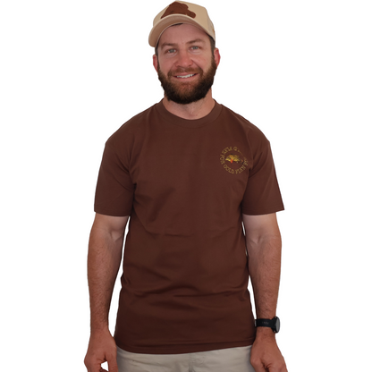 THE FLKN FOR GOLD TEE- BROWN