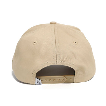 MARLIN LEATHER PATCH BASEBALL CAP -KHAKI