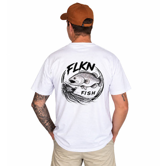 THE COD FLY TEE- WHITE