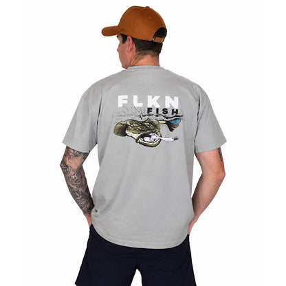 THE FLATTY STRIKE TEE- SILVER