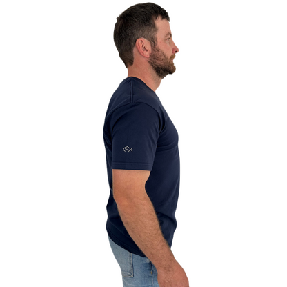 FLATHEAD T-SHIRT - NAVY
