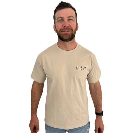 GOLDEN PERCH T-SHIRT - BEIGE