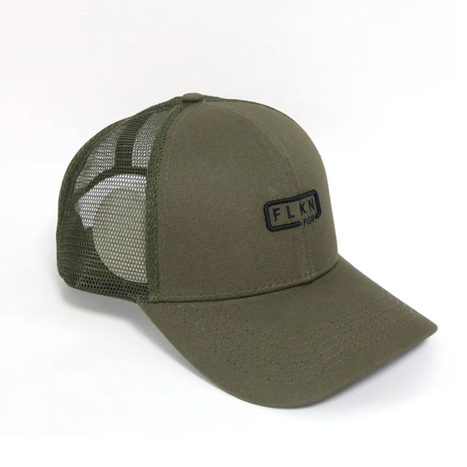 FLKN CLASSIC TRUCKERS CAP - ARMY GREEN