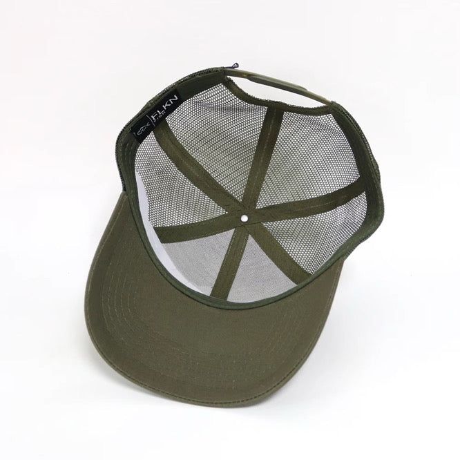 FLKN CLASSIC TRUCKERS CAP - ARMY GREEN
